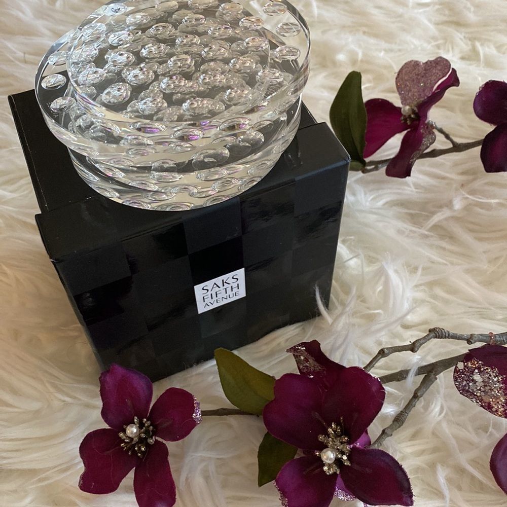 💞SAKS FiFTH avenue 💞crystal bubble coaster - Picture 12 of 13